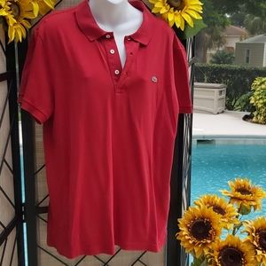 LACOSTE MENS SHORT SLEEVE 
BUTTON DOWN SHIRT 
SZ 6